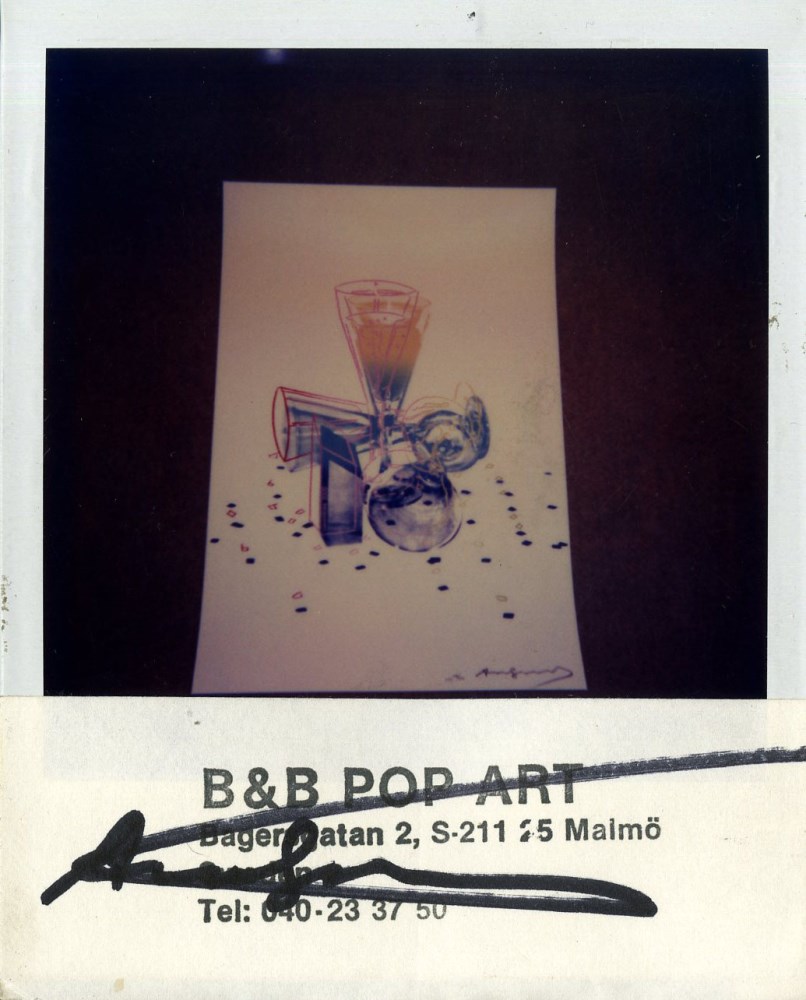 Lot #116: ANDY WARHOL - Committee 2000 (1982) - Original color Polaroid photograph