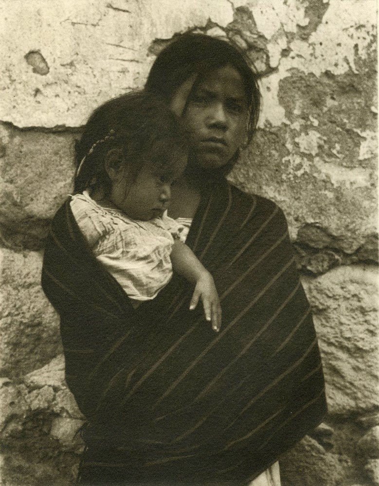Lot #1734: PAUL STRAND - Girl and Child, Toluca - Original photogravure