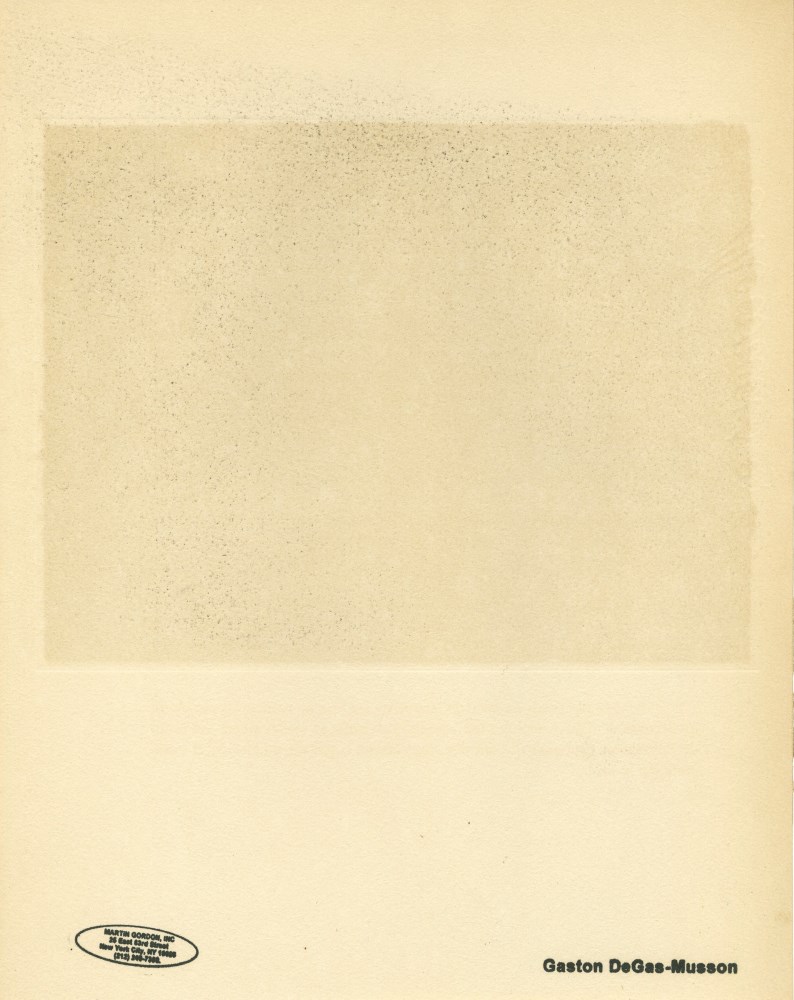 Lot #677: EDGAR DEGAS - Trois filles assises de dos - Original color gravure with pochoir, after the monotype