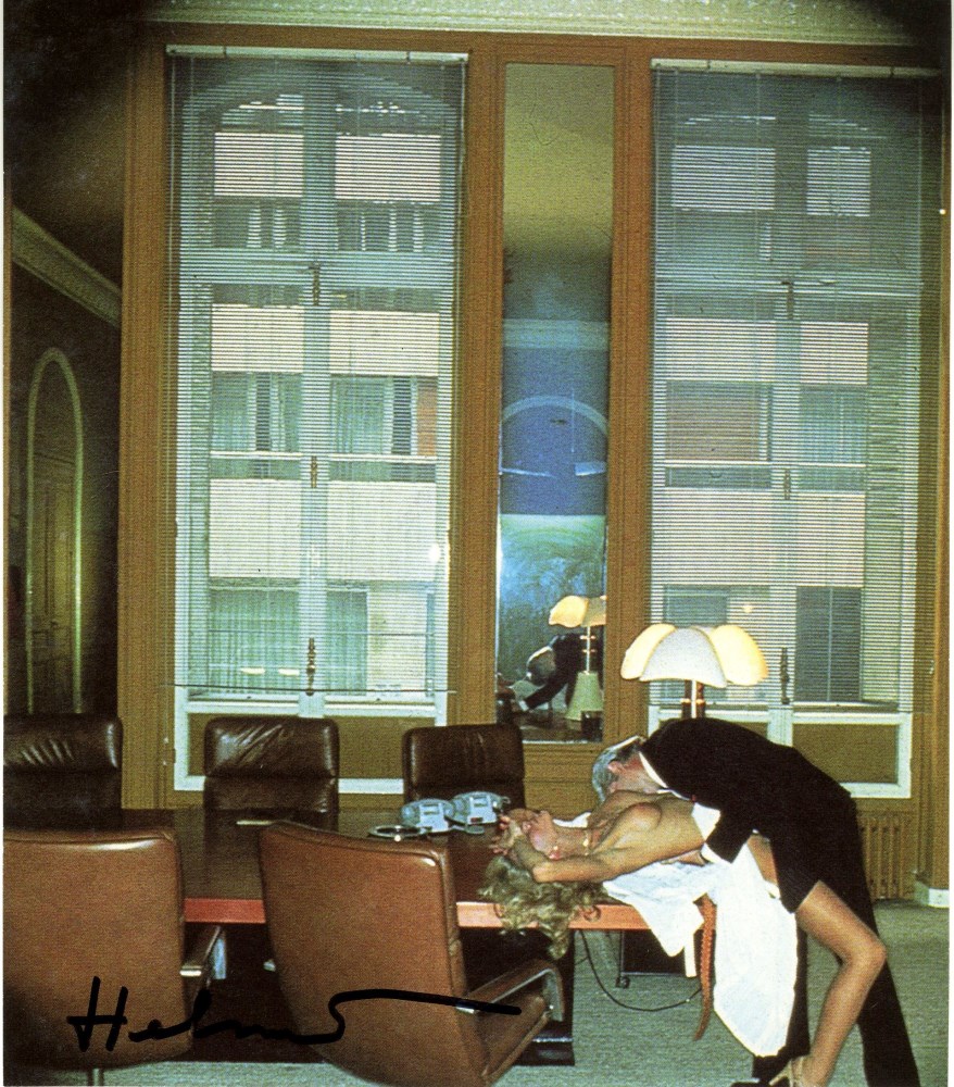 Lot #473: HELMUT NEWTON - Office Love, Paris - Original vintage color photolithograph