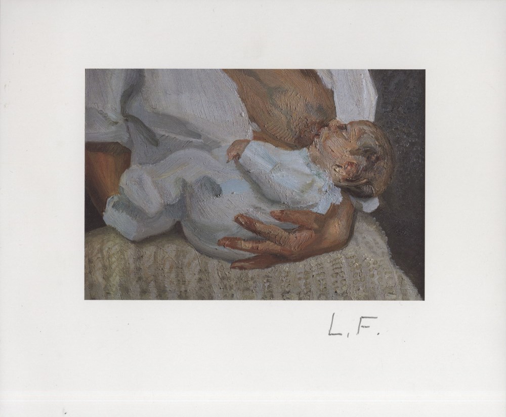 Lot #193: LUCIAN FREUD - Esther and Albie - Color offset lithograph