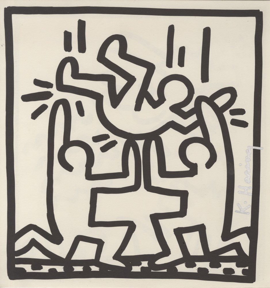 Lot #1960: KEITH HARING - One for All - Original vintage lithograph