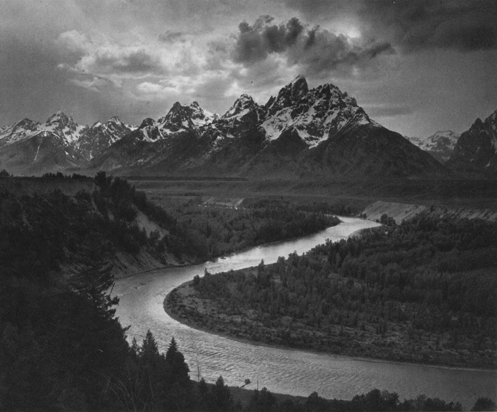 Lot #658: ANSEL ADAMS - The Tetons and the Snake River, Grand Teton National Park, Wyoming - Original photogravure