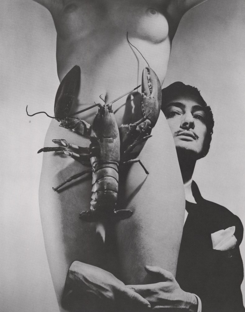 Lot #574: GEORGE PLATT LYNES - Salvador Dali wth Nude and Lobster - Original photogravure