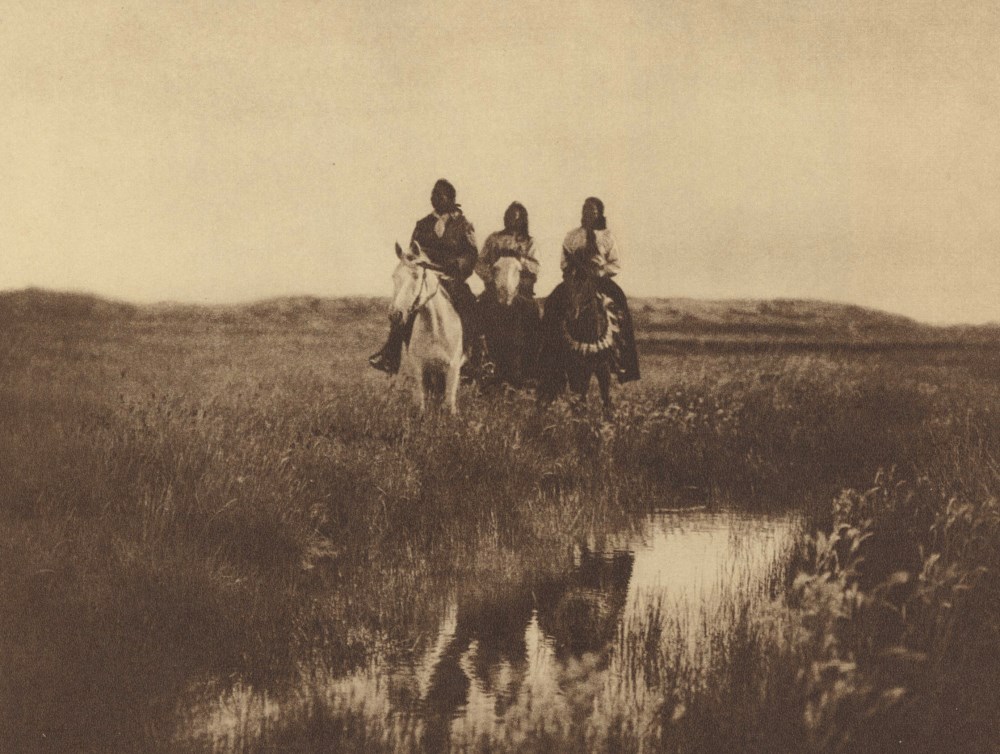 Lot #1773: EDWARD S. CURTIS - In the Land of the Sioux - Original photogravure