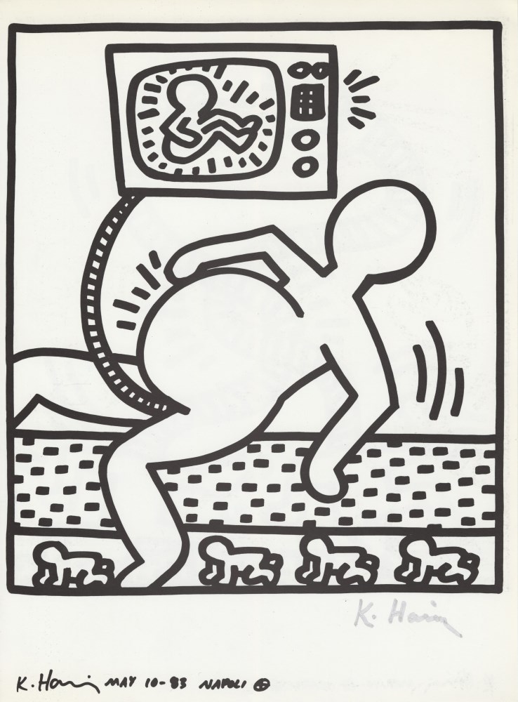 Lot #1176: KEITH HARING - Naples Suite #05 - Lithograph