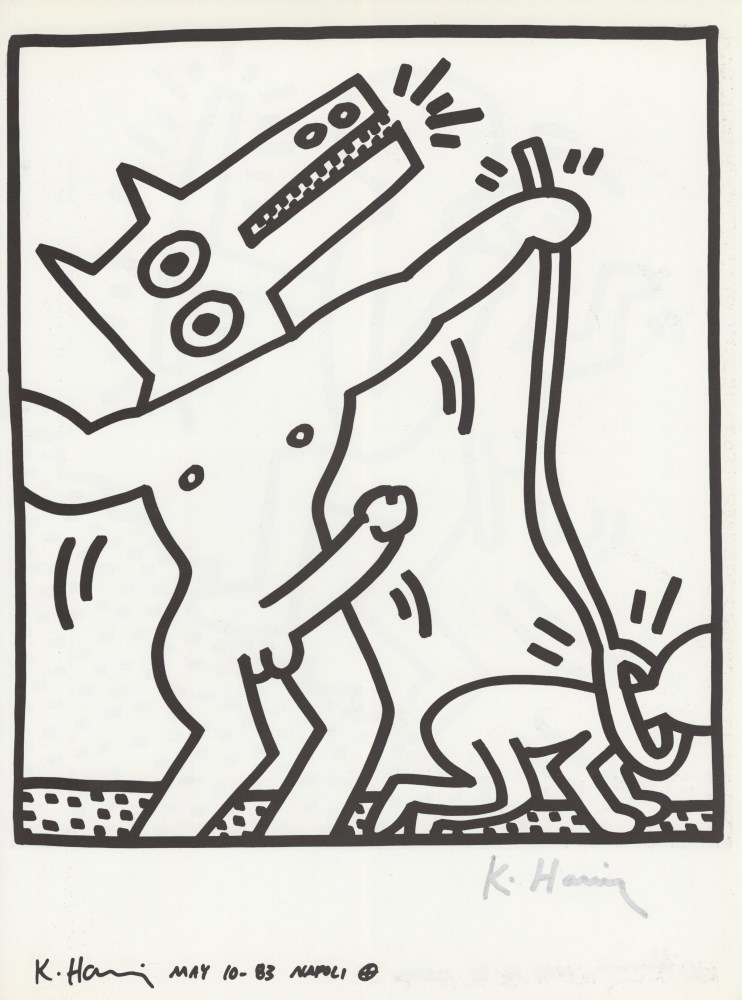 Lot #1906: KEITH HARING - Naples Suite #19 - Lithograph