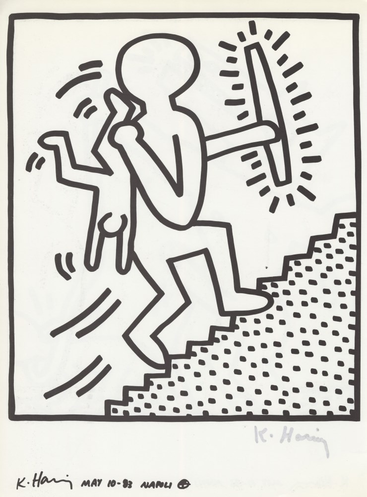 Lot #1907: KEITH HARING - Naples Suite #20 - Lithograph