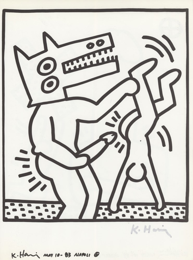 Lot #1908: KEITH HARING - Naples Suite #21 - Lithograph