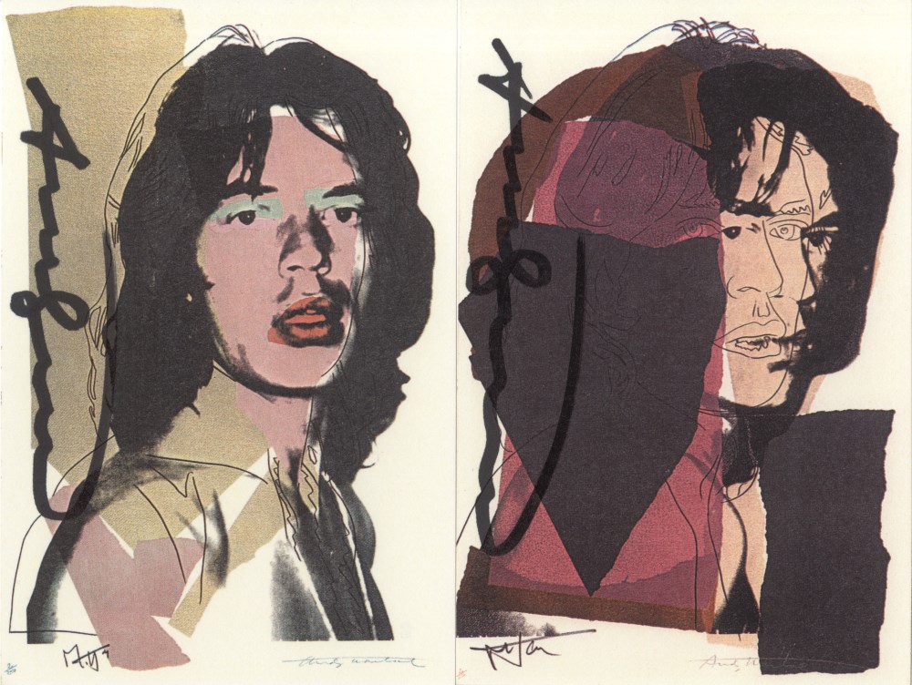 Lot #401: ANDY WARHOL - Mick Jagger Suite (second edition, deluxe set) - Color offset lithographs