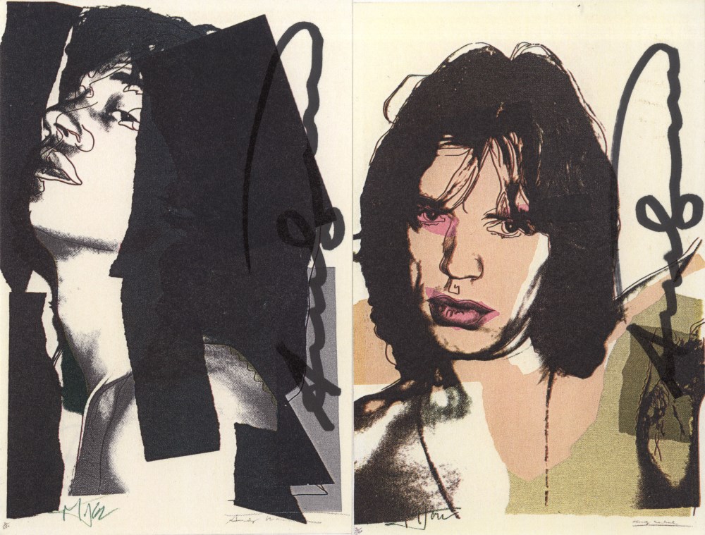 Lot #401: ANDY WARHOL - Mick Jagger Suite (second edition, deluxe set) - Color offset lithographs