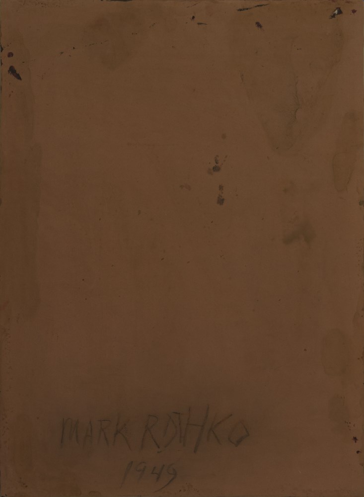 Lot #1466: MARK ROTHKO - Untitled (Orange) - Oil on paper
