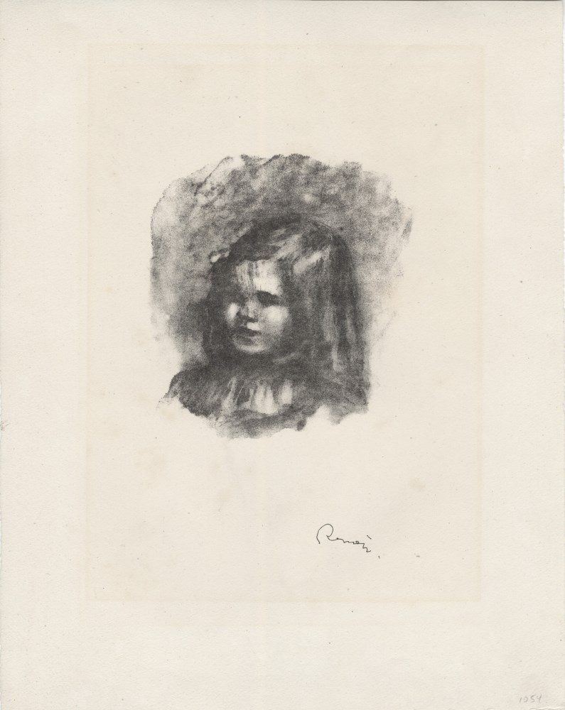 Lot #879: PIERRE-AUGUSTE RENOIR - Claude Renoir, tourné a gauche - Original lithograph