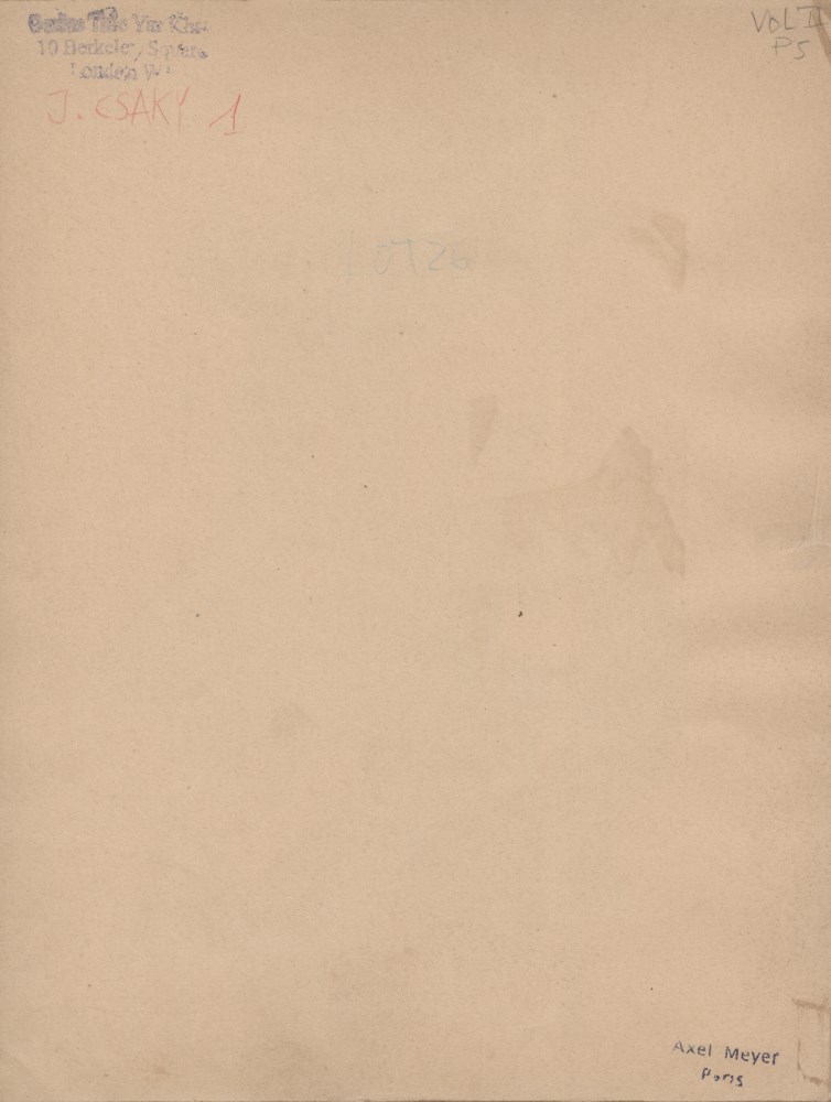 Lot #1528: JOSEPH CSAKY - Composition cubiste - Watercolor and ink drawing on paper