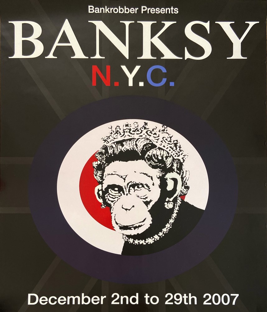 Lot #1158: BANKSY - Monkey Queen - Color offset lithograph