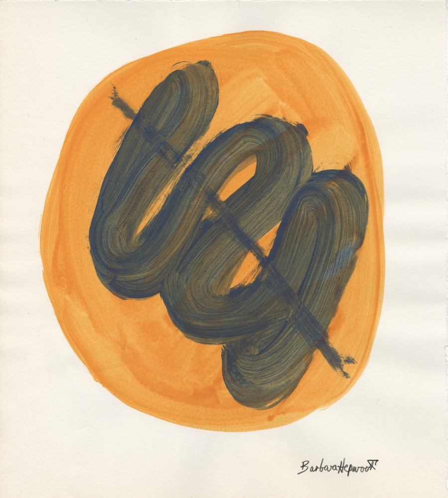 Lot #2213: BARBARA HEPWORTH [imputée] - Untitled - Gouache drawing on paper