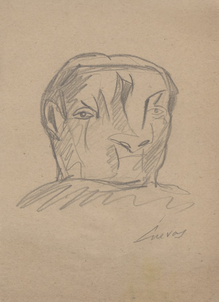 Lot #836: JOS LUIS CUEVAS - Boceto #08 - Pencil drawing on paper
